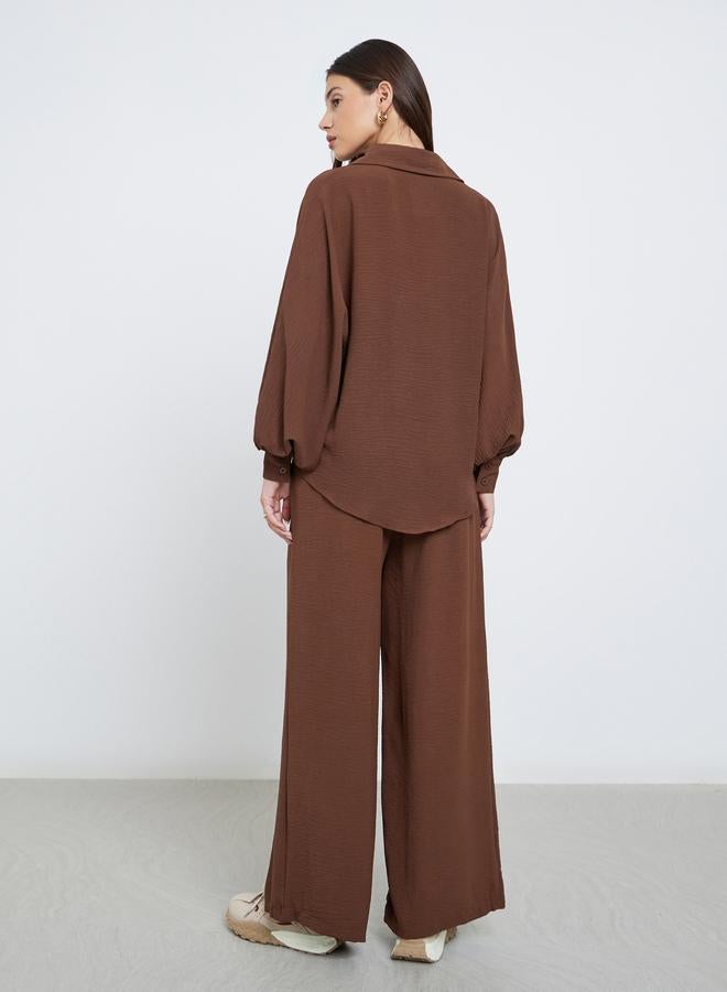 ستايلي طقم منسق من بلوزة وبنطال - Image 4