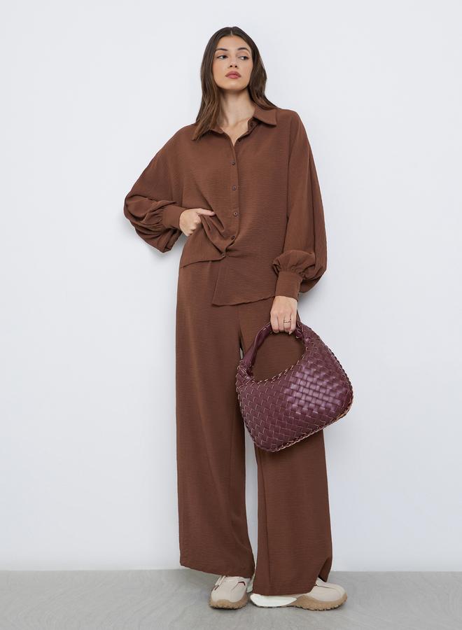 ستايلي طقم منسق من بلوزة وبنطال - Image 1