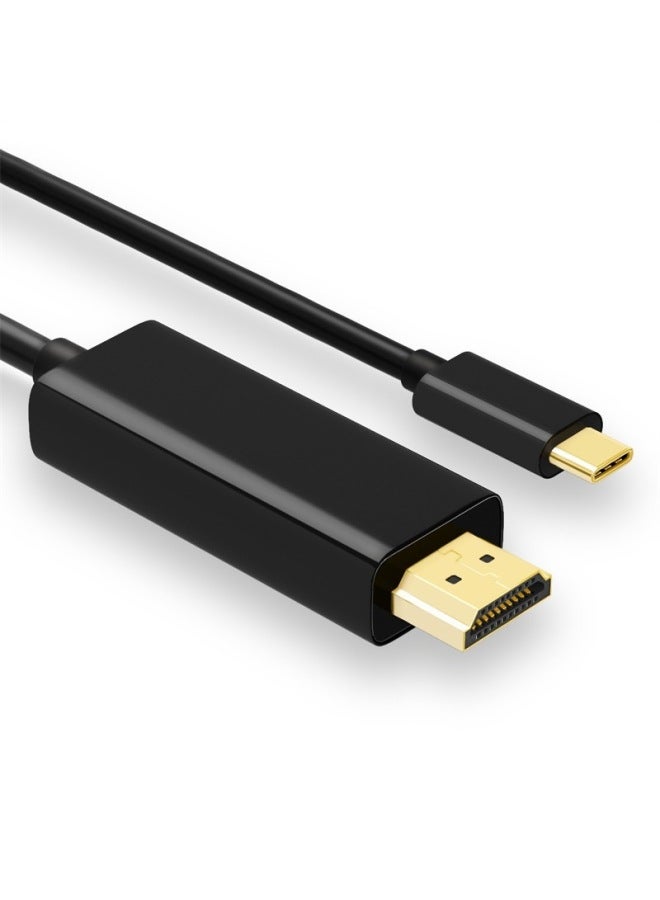 Type-c To Hdmi Cable 1.8 M HD Cable 4k Notebook Screen Cable Type-C To HDMI Cable-Color:Type-c To Hdmi [4k30hz]  - Image 3