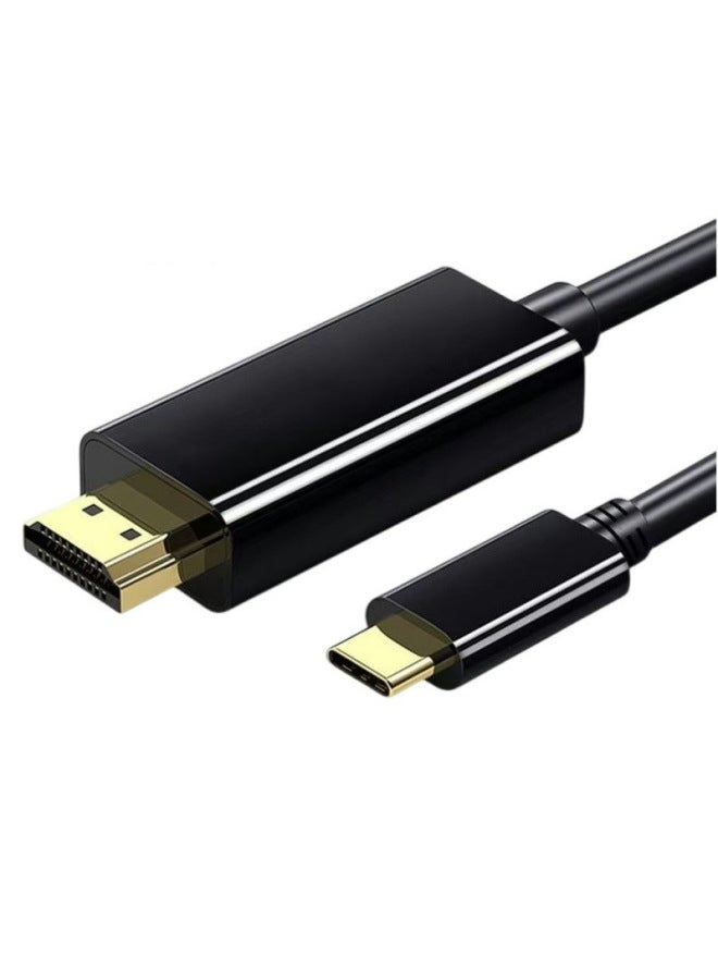 Type-c To Hdmi Cable 1.8 M HD Cable 4k Notebook Screen Cable Type-C To HDMI Cable-Color:Type-c To Hdmi [4k30hz]  - Image 2