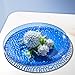 Hioasis 60pcs Blue Plastic Plates Gold Rimmed Disposable Hammered Heavyduty Dinnerware Set Suitable for 30 Guests 1025 Dinner 75 Dessert Plates for Party Wedding - Image 4
