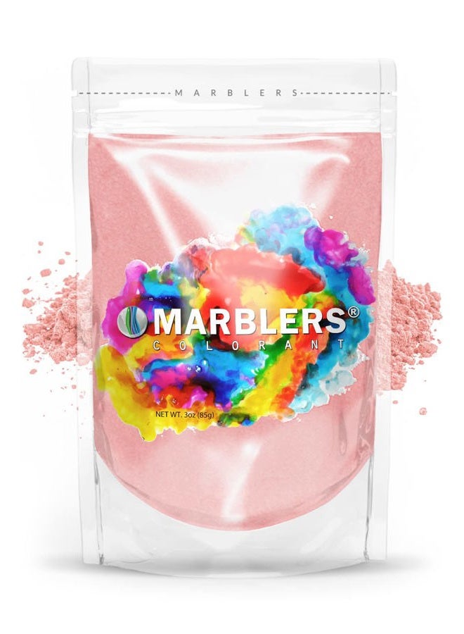 MARBLERS Pink Mica Powder [Pale Pink] 3oz (85g) | Cosmetic Grade | Epoxy Resin Pigment | Dye | Non-Toxic, Vegan, Cruelty-Free | Lip Gloss, Nails, Body Butter | Bath Bomb, Candle & Soap Making - Image 1