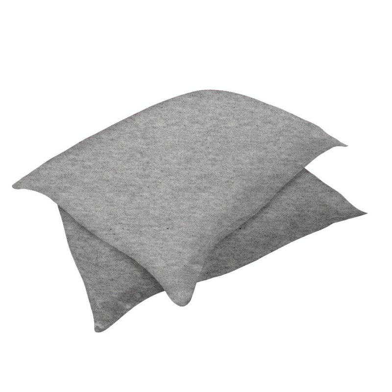 Betty Dain Stretch Jersey Universal Pillowcase - One Size Fits All Pillows, 100% Jersey Knit Cotton Pillowcase, Soft Covering for Standard and King Pillows, Zipper Closure, Gray, 2 Per Pack - Image 3