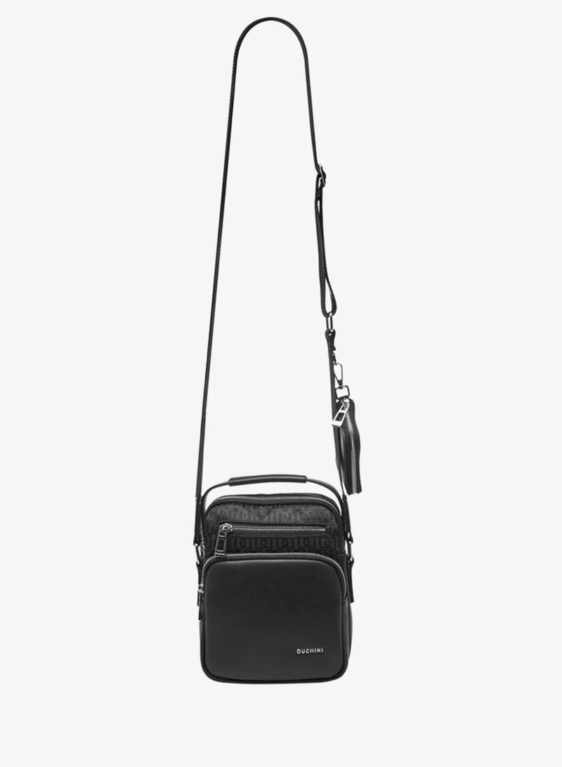 DUCHINI BLACK Men Adjustable Strap Crossbody Bag for Men | Best Price UAE