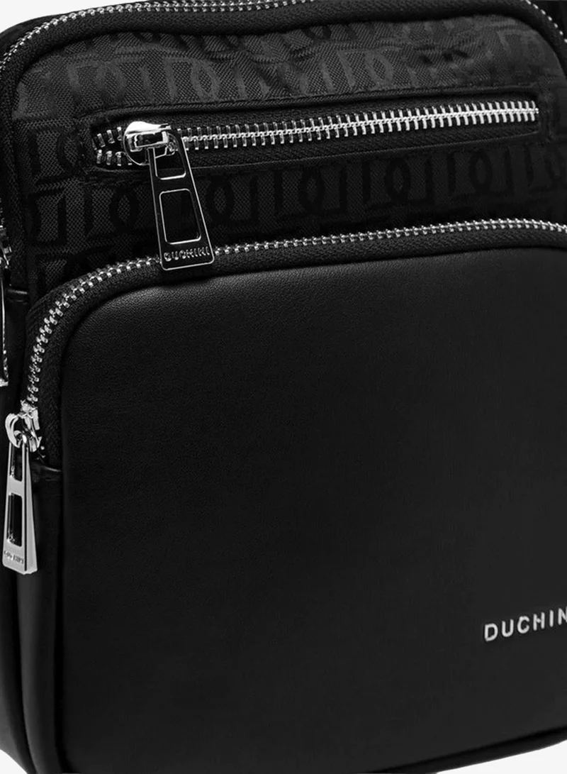 DUCHINI BLACK Men Adjustable Strap Crossbody Bag for Men | Best Price UAE