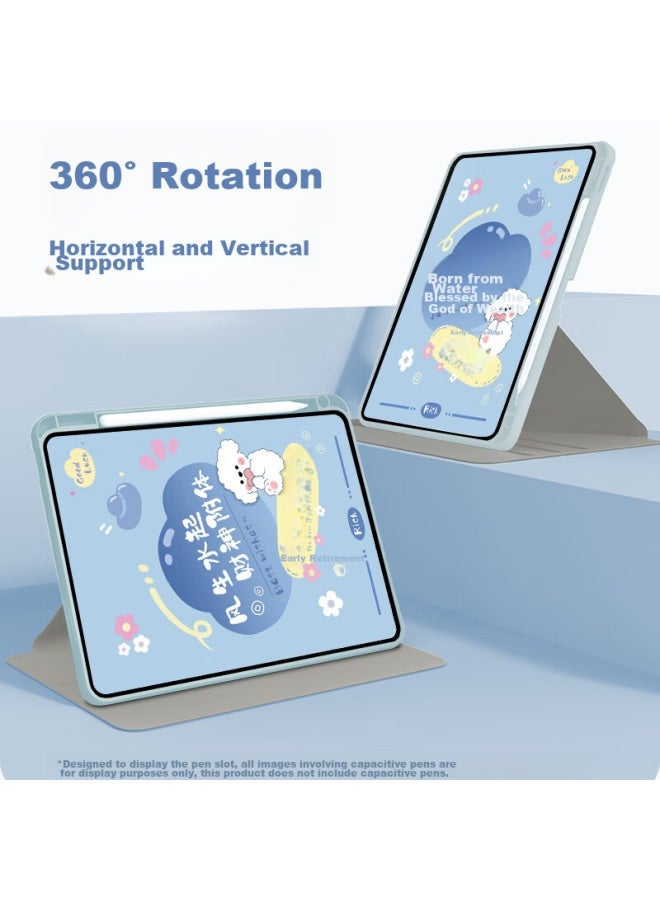 Sehan Shihan Compatible With Huawei Matepad Se 11-Inch Tablet Case With Pencil Holder, Rotating Stand, Cartoon Cute Design, Shockproof, Anti-Bend, Acrylic - Image 2