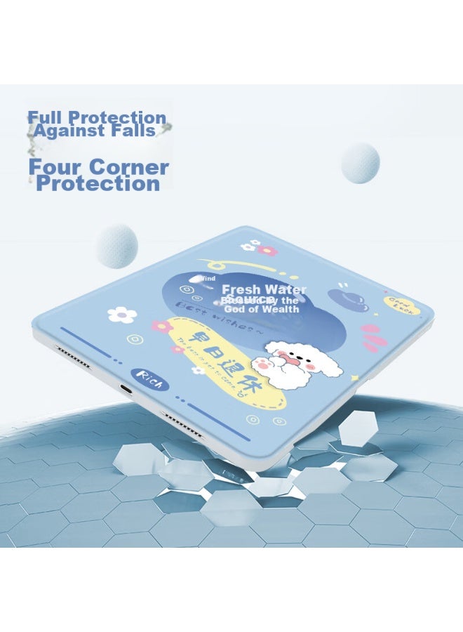 Sehan Shihan Compatible With Huawei Matepad Se 11-Inch Tablet Case With Pencil Holder, Rotating Stand, Cartoon Cute Design, Shockproof, Anti-Bend, Acrylic - Image 5