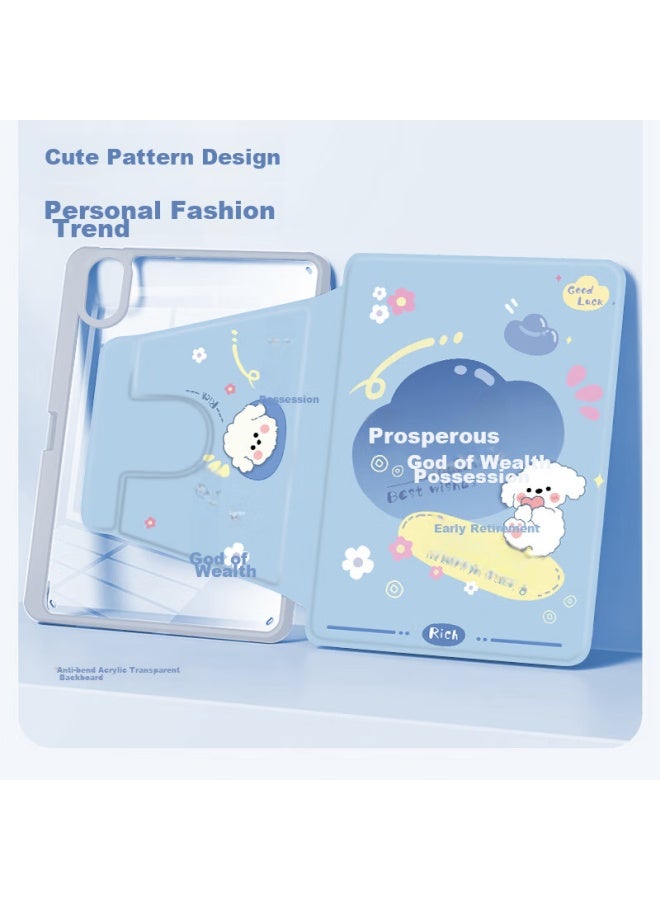 Sehan Shihan Compatible With Huawei Matepad Se 11-Inch Tablet Case With Pencil Holder, Rotating Stand, Cartoon Cute Design, Shockproof, Anti-Bend, Acrylic - Image 3