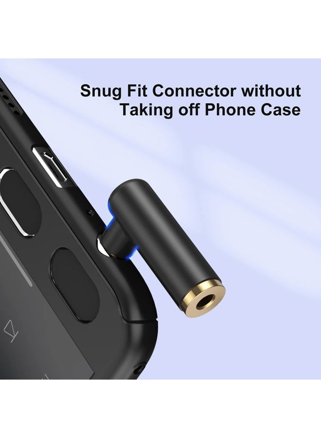 CableCreation Angle 3.5mm Audio Adapter,CableCreation 1/8 TRRS Stereo Headphone Connector Male to Female Compatible with Headset, Tablets, MP3 Players,Game Controller,Speakers,Black ([1-Pack], Angle Adapter) - Image 3