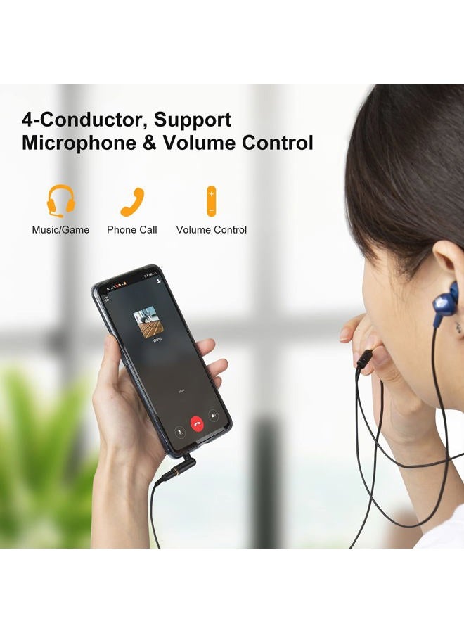 CableCreation Angle 3.5mm Audio Adapter,CableCreation 1/8 TRRS Stereo Headphone Connector Male to Female Compatible with Headset, Tablets, MP3 Players,Game Controller,Speakers,Black ([1-Pack], Angle Adapter) - Image 4