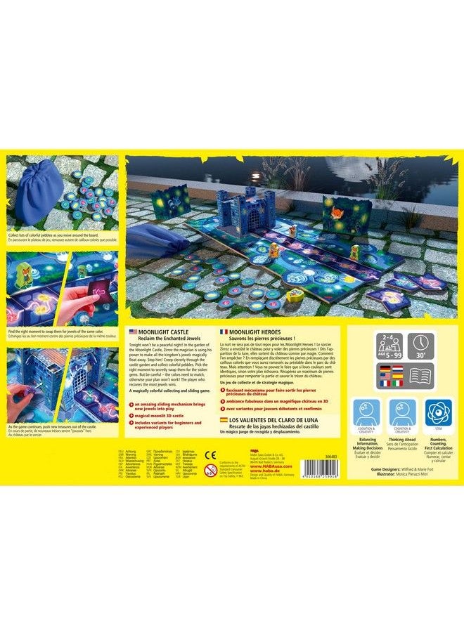 Moonlight Castle Children Board Game With 3D Castle And Floating Gems