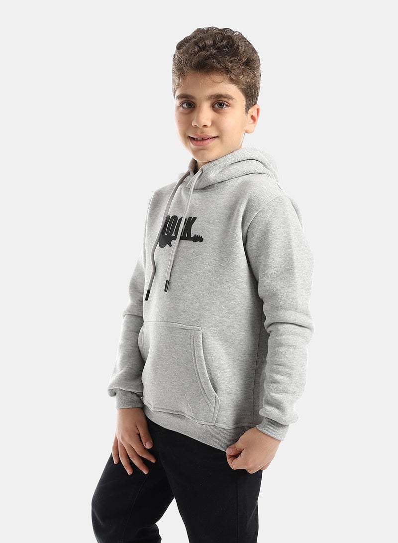 Andora Grey Sweatshirt Long Sleeves Printed pattern - Image 2