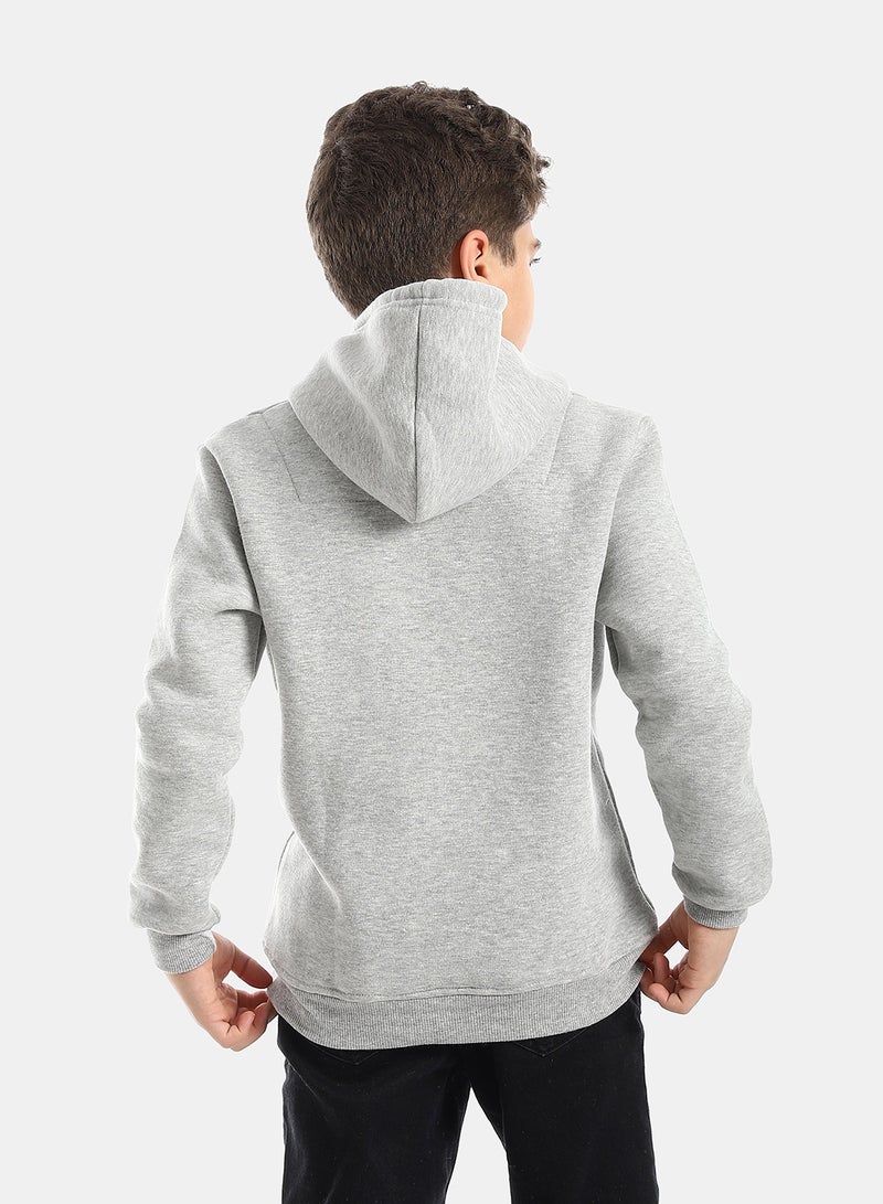 Andora Grey Sweatshirt Long Sleeves Printed pattern - Image 3