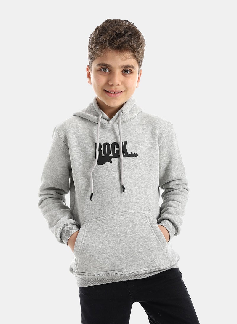 Andora Grey Sweatshirt Long Sleeves Printed pattern - Image 1