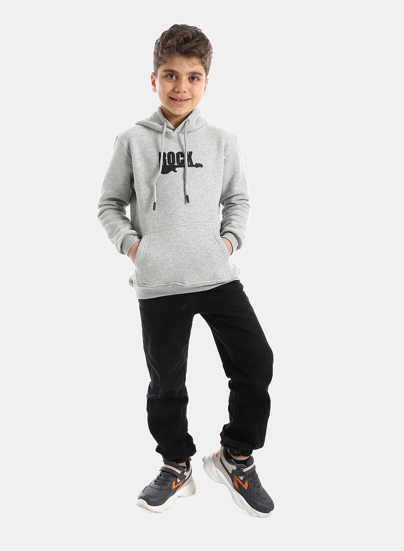 Andora Grey Sweatshirt Long Sleeves Printed pattern - Image 4