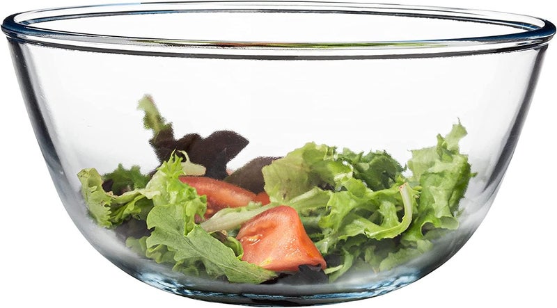 Femora Borosilicate Glass Mixing Bowl | Microwave Safe Bowl | Oven Bowls |1 Year Warrnty | Set of 1, 1650 ML - Image 1