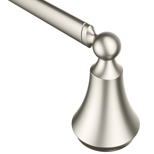 Moen YB5224BN Wynford 24-Inch Single Towel Bar, Brushed Nickel - Image 1