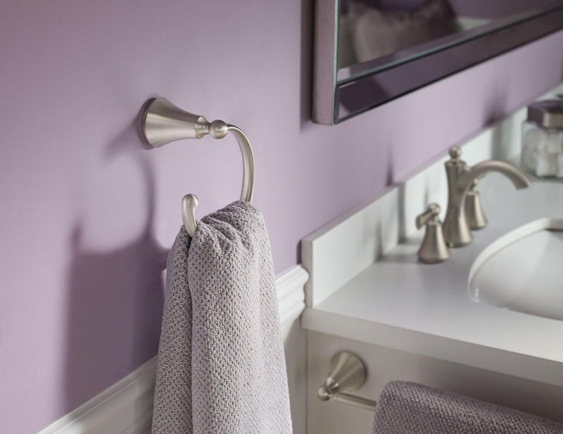 Moen YB5224BN Wynford 24-Inch Single Towel Bar, Brushed Nickel - Image 5