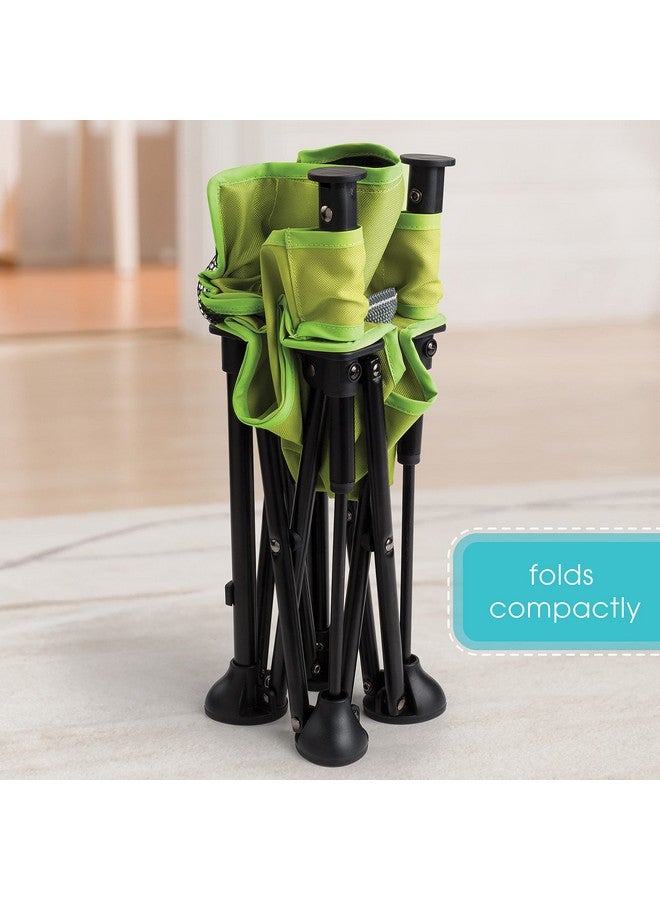 Bright Starts Summer by Bright Starts Pop 'N Sit Portable Booster Chair, Floor Seat, Indoor/Outdoor Use, Compact Fold, Green, 6 Mos - 3 Yrs - Image 5