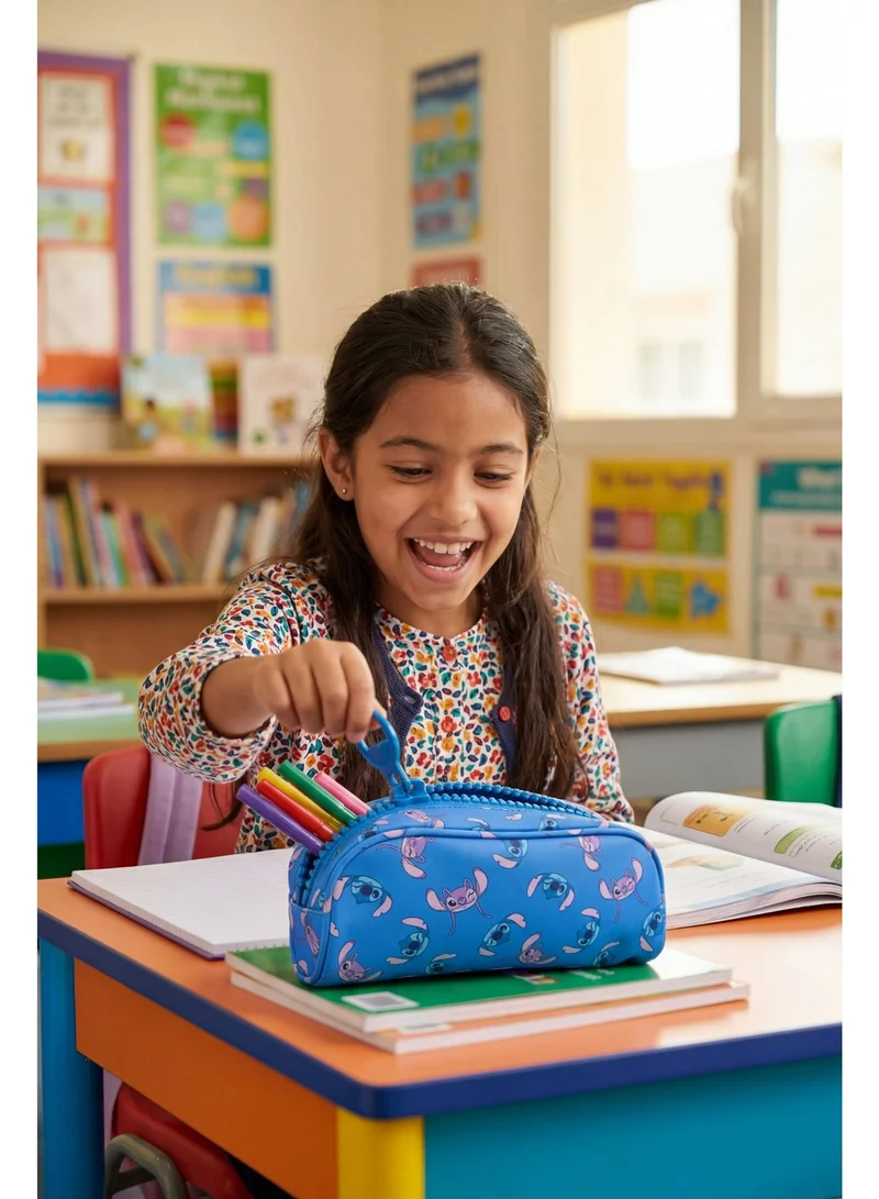 Disney  Disney - Stitch Over Size Zipper Stationary Case - Blue  | Best Price UAE