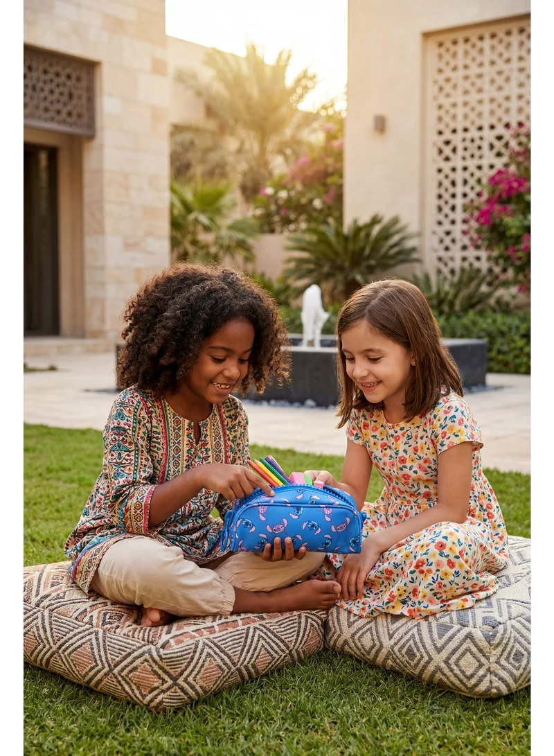 Disney  Disney - Stitch Over Size Zipper Stationary Case - Blue  | Best Price UAE