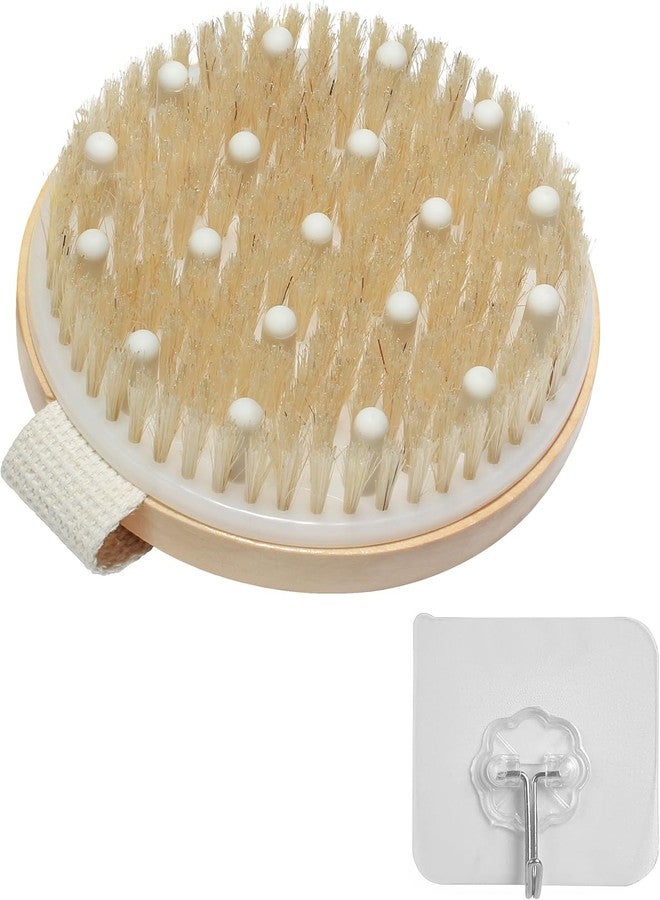Xuduvay Dry Brushing Body Brush,Dry Brush,for Lymphatic Drainage, Dry Skin, Cellulite, Blood Circulation with Massage Nodes Exfoliating Body Scrubber (4.3inch*4.3inch, 2, Count) - Image 1