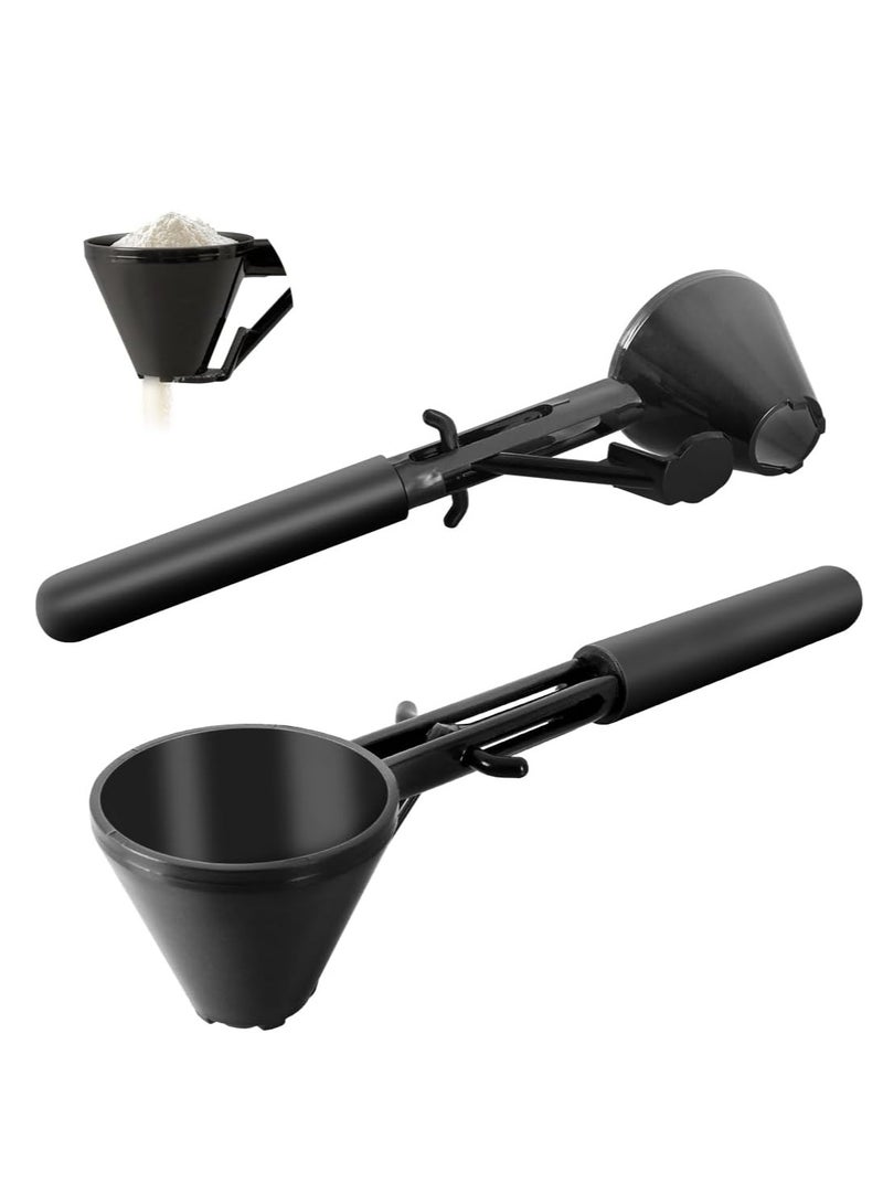 كيلا مغرفة قياس مع قمع لتعبئة زجاجات المياه بمسحوق البروتين ومسحوق الحليب المجفف وتعبئة كبسولات القهوة ك ك ك مع قشور القهوة - Image 1