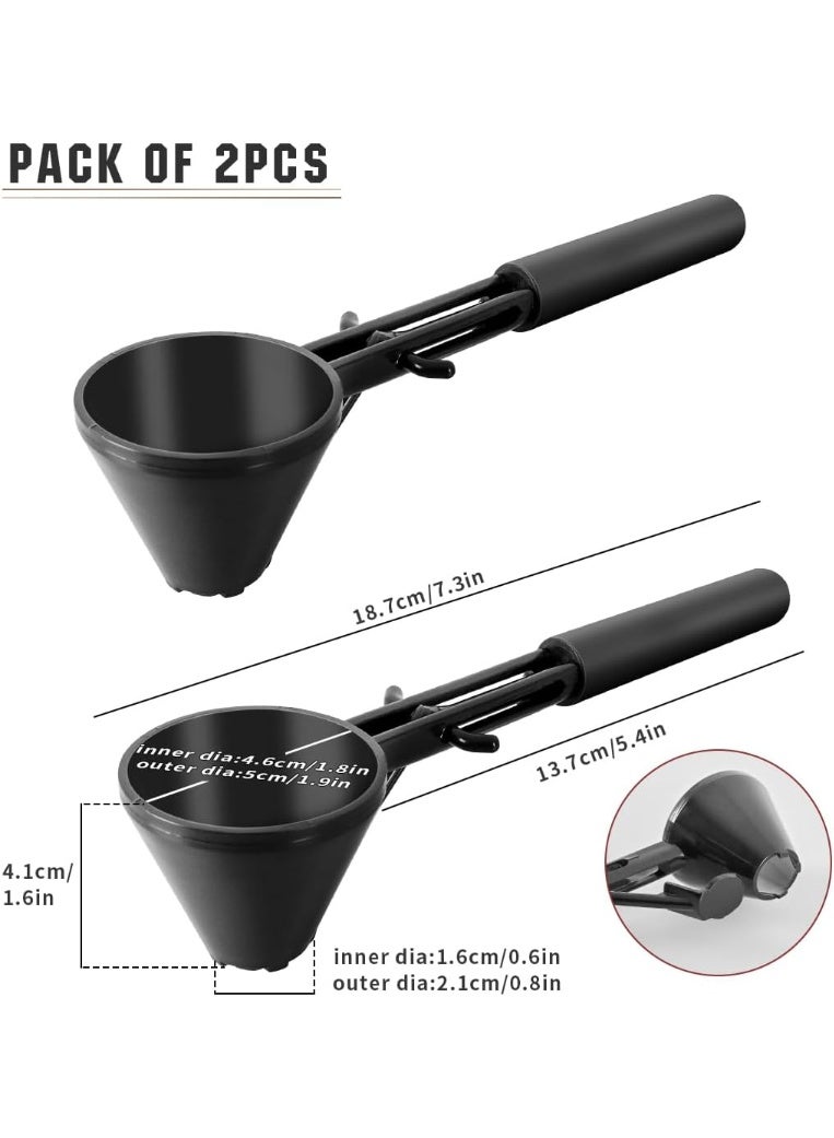 كيلا مغرفة قياس مع قمع لتعبئة زجاجات المياه بمسحوق البروتين ومسحوق الحليب المجفف وتعبئة كبسولات القهوة ك ك ك مع قشور القهوة - Image 5