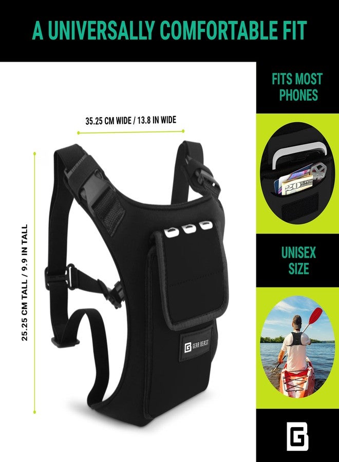 Gear Beast Running Backpack for Men and Women - Lightweight Running Vest & Phone Holder for Jogging, Hiking and Cycling - Compatible with Most Smartphones, Black - Image 4