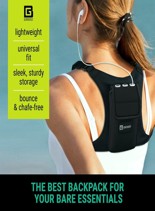 Gear Beast Running Backpack for Men and Women - Lightweight Running Vest & Phone Holder for Jogging, Hiking and Cycling - Compatible with Most Smartphones, Black - Image 2