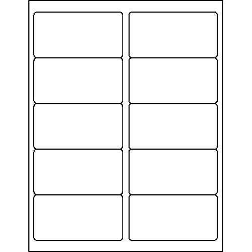 Business Source 2" Fluorescent Color Laser Labels - Image 2