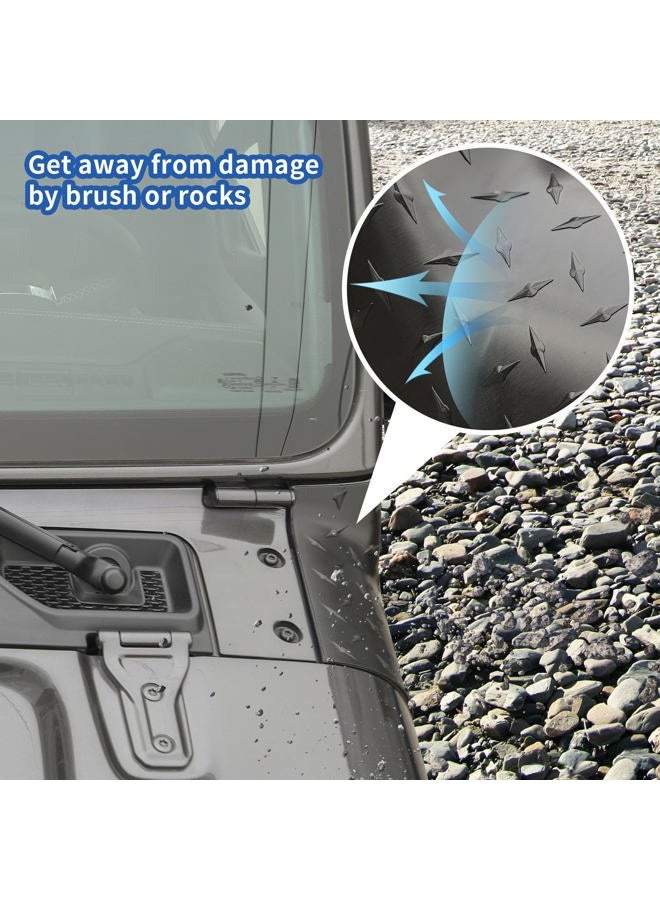 RT-TCZ Black Cowl Body Armor Outer Cowling Cover for 2018 2019 Jeep Wrangler JL Sport Sport S Rubicon Sahara Off Road Sport Exterior Accessories Part - Image 5