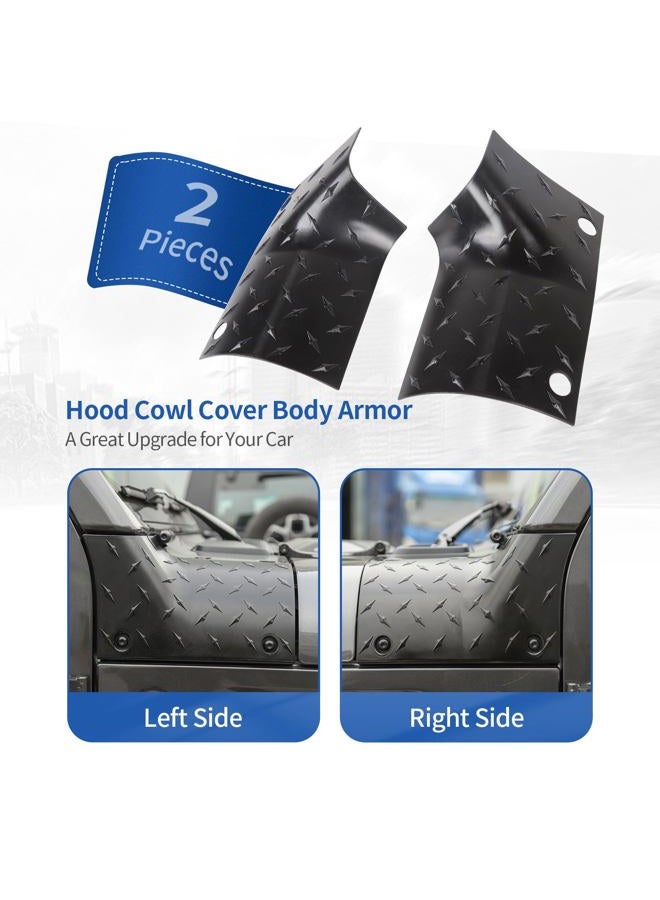 RT-TCZ Black Cowl Body Armor Outer Cowling Cover for 2018 2019 Jeep Wrangler JL Sport Sport S Rubicon Sahara Off Road Sport Exterior Accessories Part - Image 2