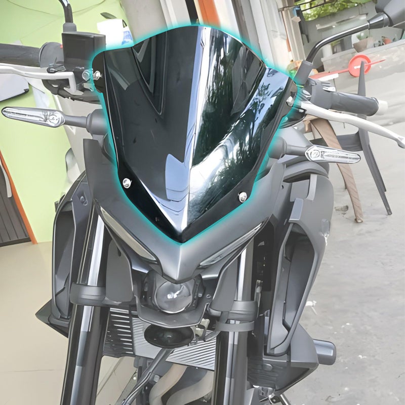 Midimttop Motorcycle Front Touring Fairing Windscreen Windshield Wind Deflector Cover Compatible with MT03 MT03 MT 03 MT25 MT 25 MT25 2020 2021 2022 2023 2024 2025Smoke
