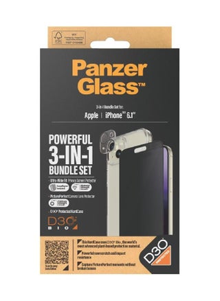 3 in 1 Bundle Set for Apple iPhone 15 6.1" D30 Protected Hard Case + Ultra Wide Fit PRIVACY Screen Protector + Camera Lens 2023 - Black - pzsku/ZFAD1F35C7995A136DD7BZ/45/_/1697899741/67e0815f-68c9-41c2-9257-eb8861202e7d