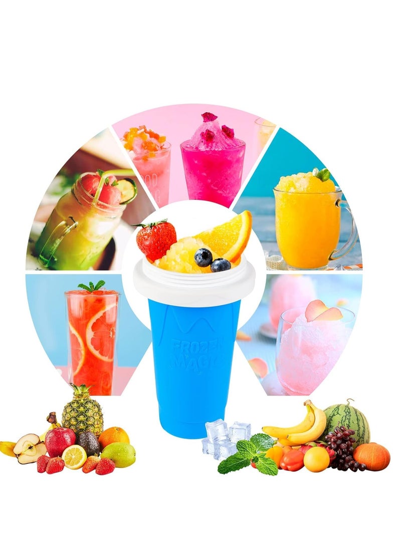 ELTRAZONE - Slushie Maker Cup - TIK TOK Quick Frozen Magic Cup, Double Layers Slushie Cup, DIY Homemade Squeeze Icy Cup, Fasting Cooling Make And Serve Slushy Cup For Milk Shake, Smoothie - Image 1