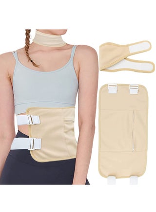 2 Pack Castor Oil Pack Wrap Waist and Neck Castor Oil Packs for Liver Detox Reusable Castor Oil Pack Kit with Adjustable Strap for Thyroid (Oil Not Included) - pzsku/ZFAD1F6BED047BBC15A20Z/45/_/1686639023/5ba3793a-ddbc-4482-b4ec-5bba7585192b