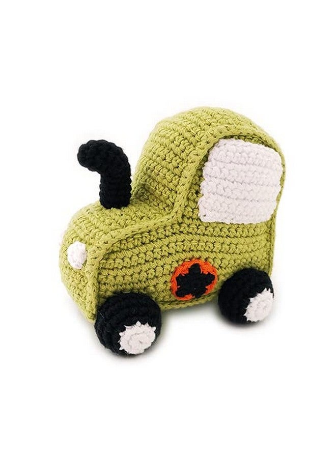 Pebble 200051 Fair Trade Green Tractor Rattle - Image 1