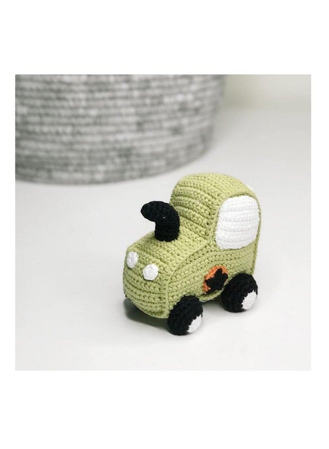 Pebble 200051 Fair Trade Green Tractor Rattle - Image 3