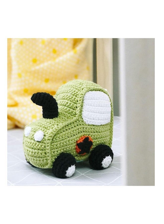 Pebble 200051 Fair Trade Green Tractor Rattle - Image 2