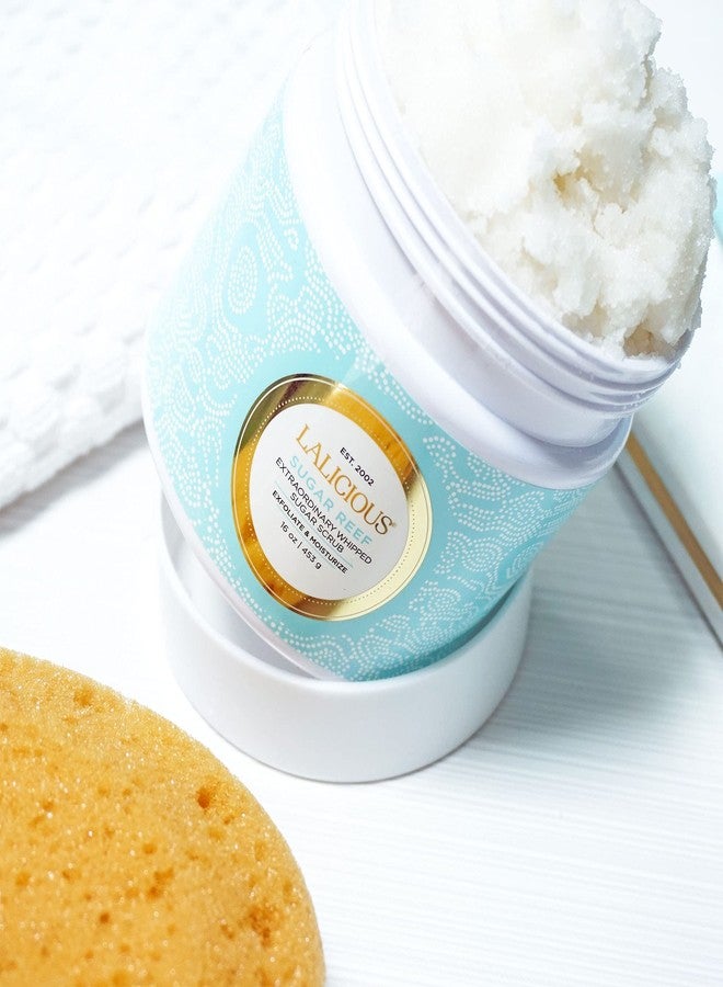 LALICIOUS Sugar Reef Moisturizing Body Scrub - Cane Sugar Body Scrub with Coconut Oil & Honey, No Parabens (16oz) - Image 5