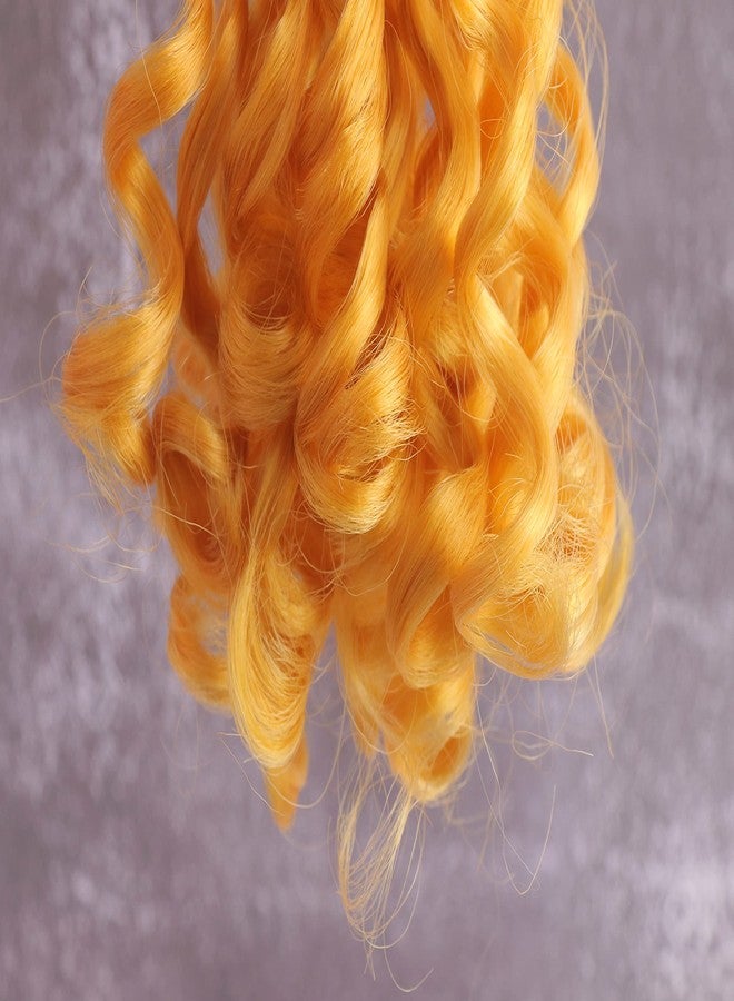 Honbon Synthetic Curly Claw-Clutcher Step Cutting Casual Hair Extension/Nakli Baal For Women & Girls (Dark Yellow, 18 inch) - Image 4