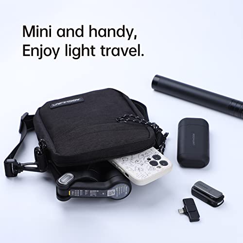 AOCHUAN B20 Camera Bag Gimbal Storage Sling Bag for Camera, Lens, 3-Axis Gimbal Stabilizer & Camera Accessories, with Compartment Insert, Mesh & Shoulder Strap - Image 3