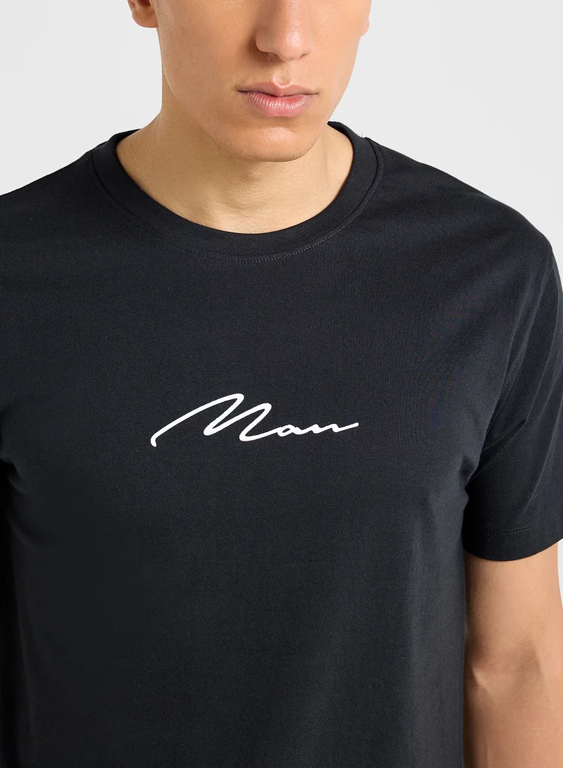 Seventy Five Basics Printed T-Shirt