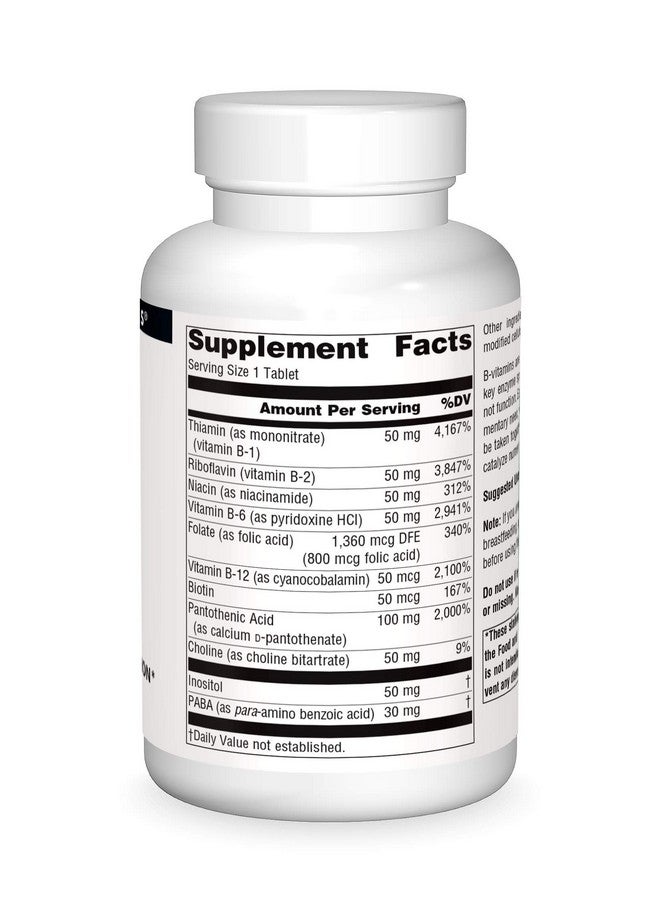 Source Naturals B50 Complex 50 Mg Bvitamins For Energy Production Support 250 Tablets - Image 4