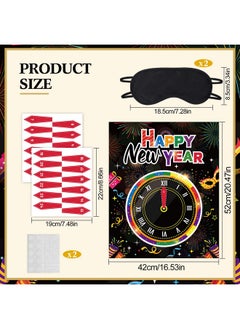 HOWAF Colorful New Year'S Eve Gamesnew Years Eve Party Supplies 2024 Happy New Year Decorations 2024 New Years Countdown Clock Games For Happy New Year Party Supplies Decoration  - Image 2