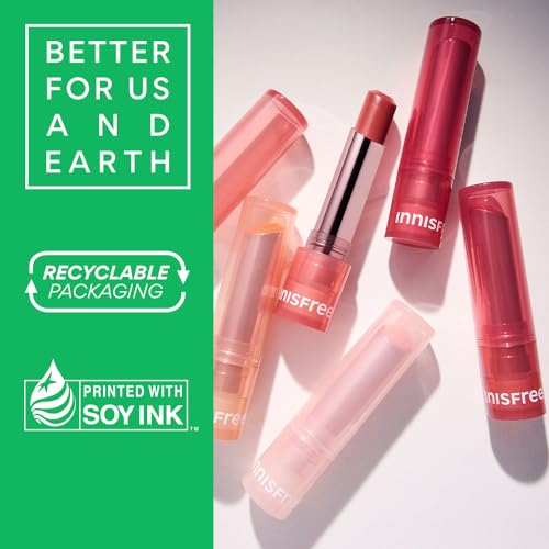 Innisfree Tint Lip Balm | Korean Tinted Lip Balm with Hyaluronic Acid & Ceramides | Hydrating & Nourishing Formula for Soft, Plump Lips | Natural Tint for Daily Use - Image 3