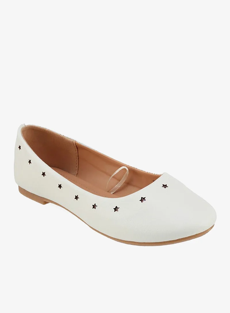Flora Bella By Shoexpress Flora Bella Girls Star Cutout Detail Ballerina Shoes