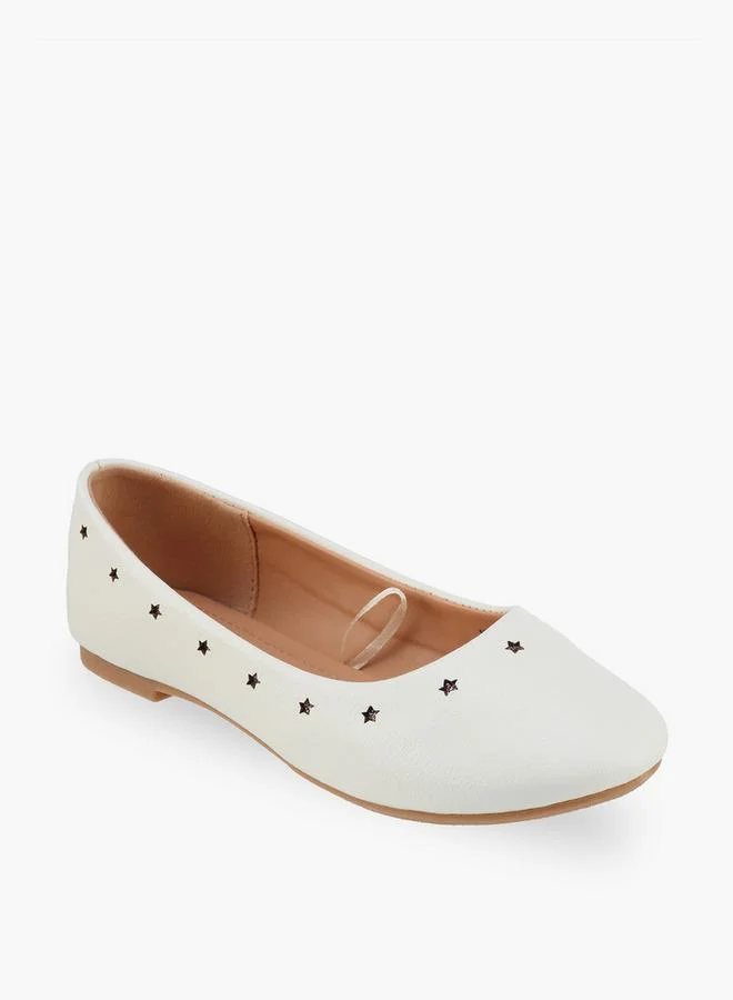 فلورا بيلا من شو إكسبرس Flora Bella Girls Star Cutout Detail Ballerina Shoes
