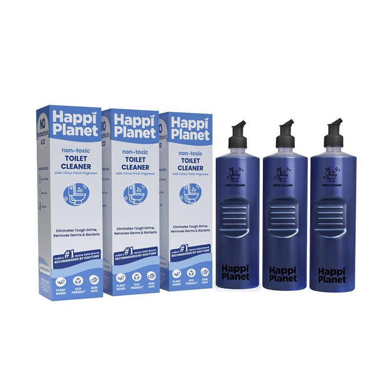Happi Planet | Organic Disinfectant Toilet Cleaner | 3L | Non Toxic, Natural, Plant Based, Biodegradable, Herbal | Eliminates Tough Grime, Germs & Bacteria | No Toxic Fumes - Image 5